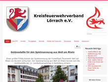 Tablet Screenshot of kfv-loerrach.de